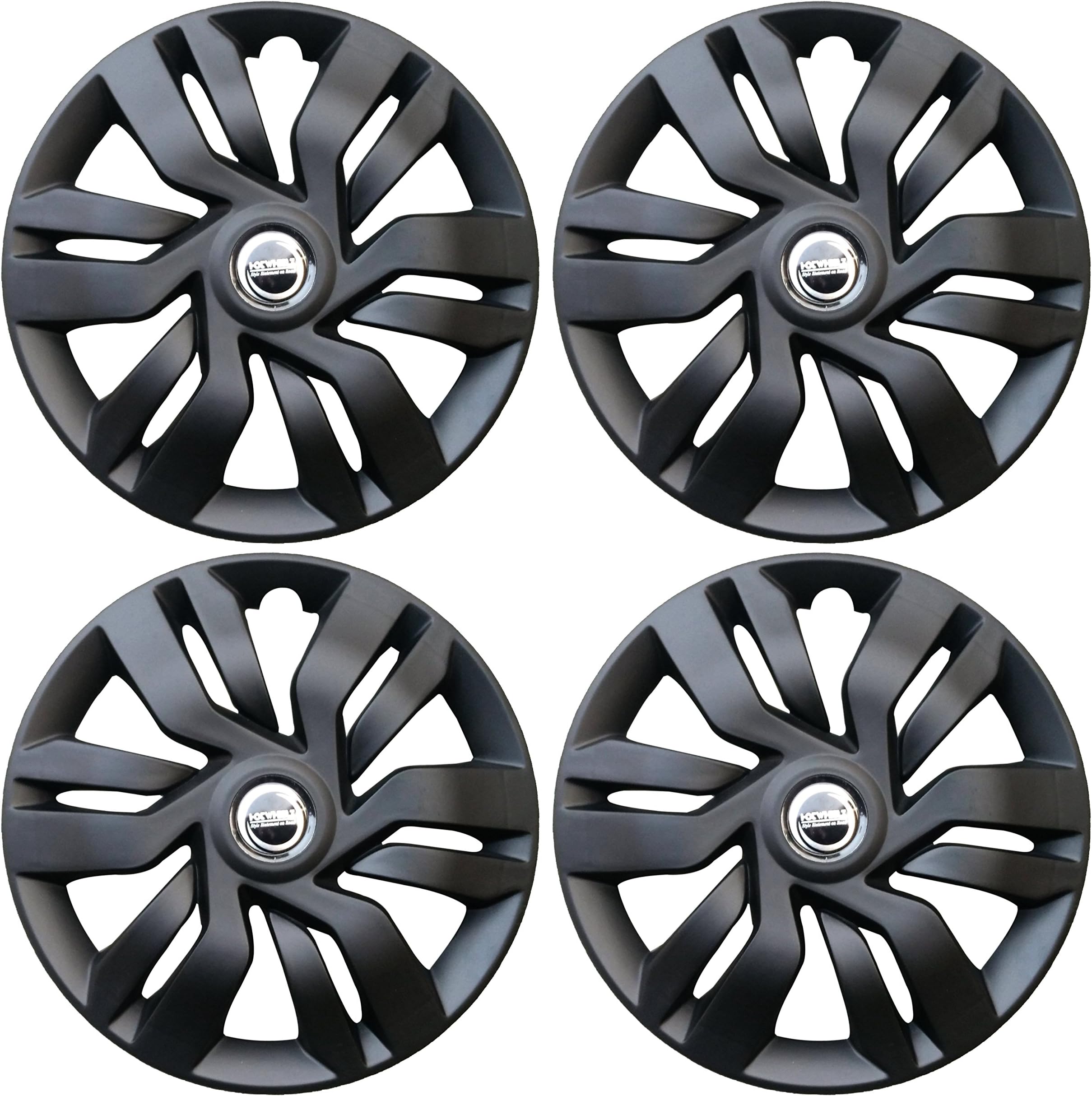 Hotwheelz Sporty Wheel Cover 15inch for Maruti Suzuki Baleno-Matte Black-4pc