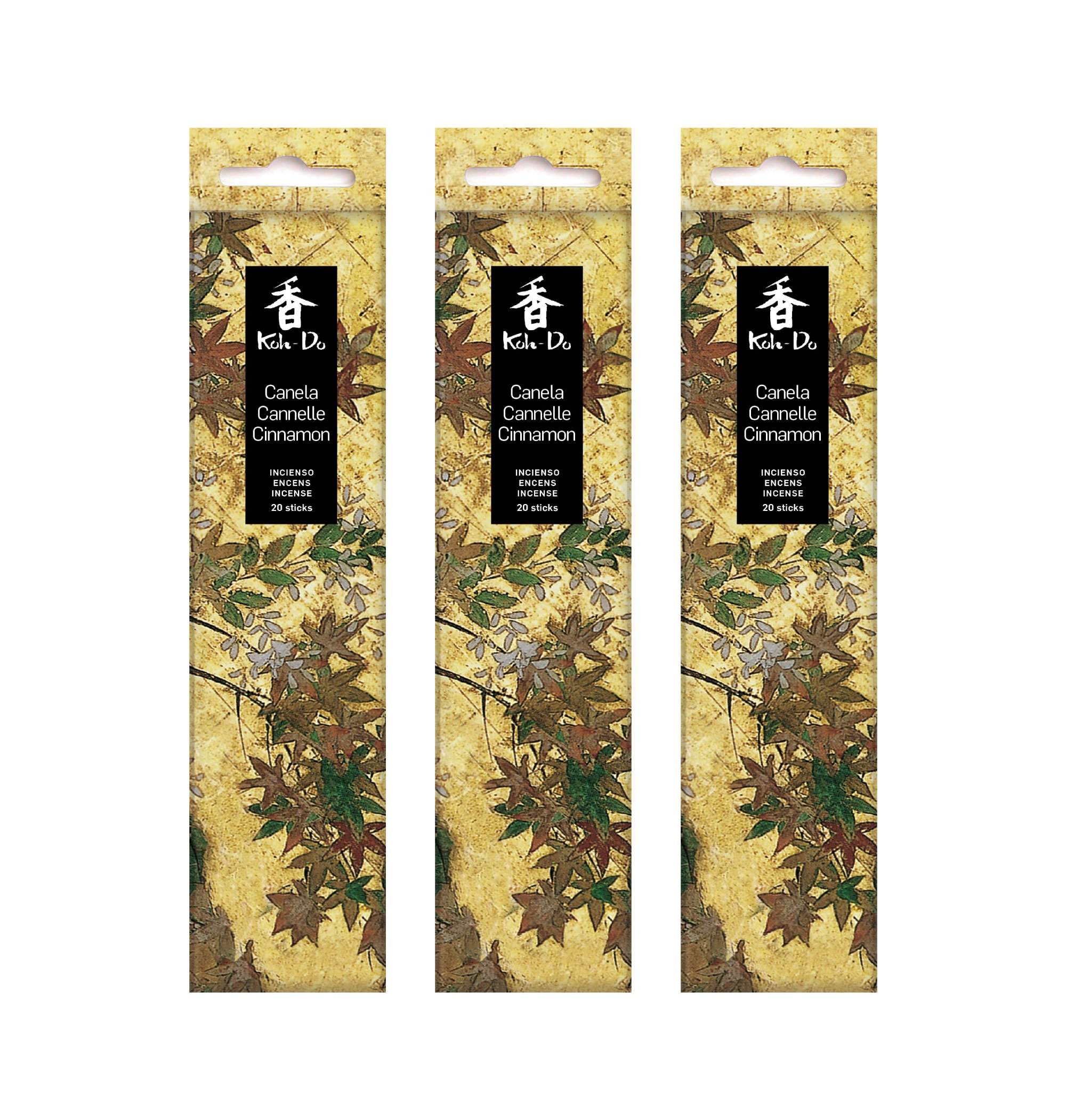 Earth Zen set pack of 3 Koh Do Cinnamon Incense, One Size