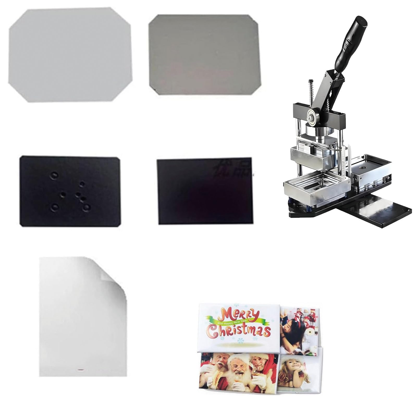 GTHTUHFD Fridge Magnet Machine Badge Maker Machine,Rectangular Fridge Magnet Making Machine, Photo Magnet Making Machine + 1 Paper Cutter + 100 Sets Of Consumables For Event,500setsofmaterials