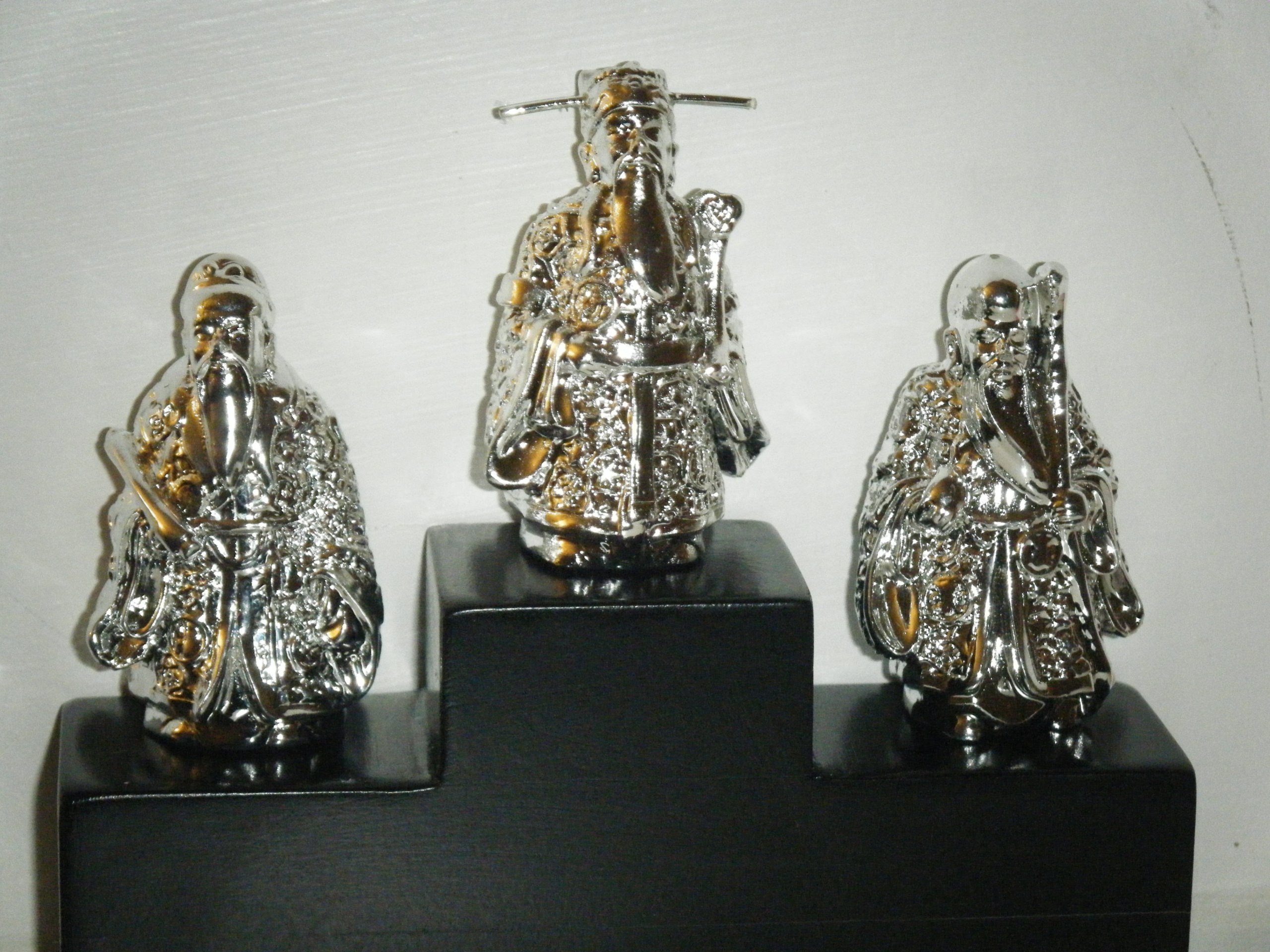 Set Of Chinese Gods. 'Fu', 'Lu' & 'Shou'