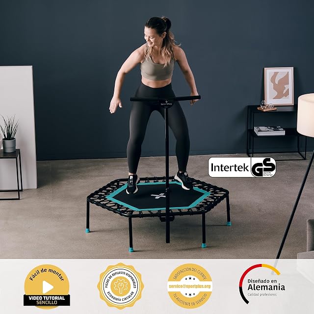 Foto 2 de 5 de SportPlus Fitness Trampolin SP-T-1100-T türkis