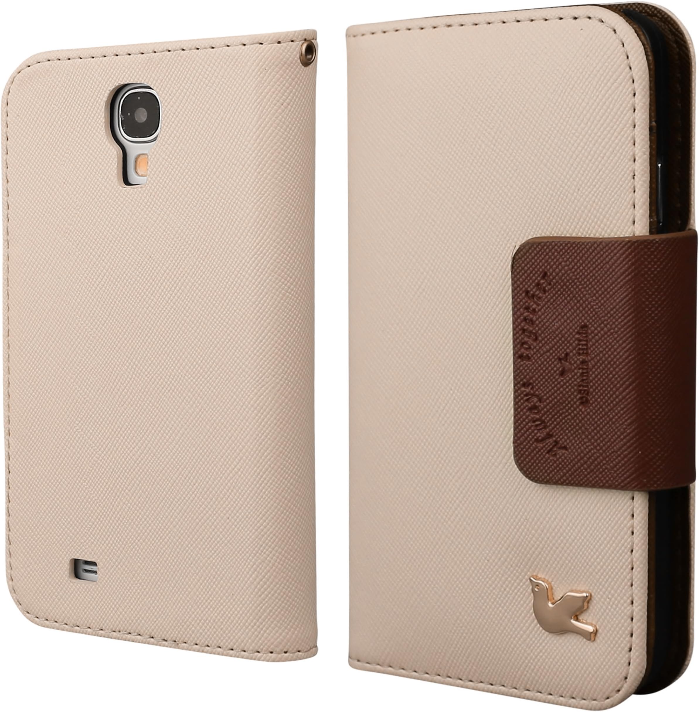 Galaxy S4 case,By HiLDA,Wallet Case for Samsung Galaxy S4/i9500,Premium PU Leather Case,Credit Card Holder,Flip Cover Case[Brown]