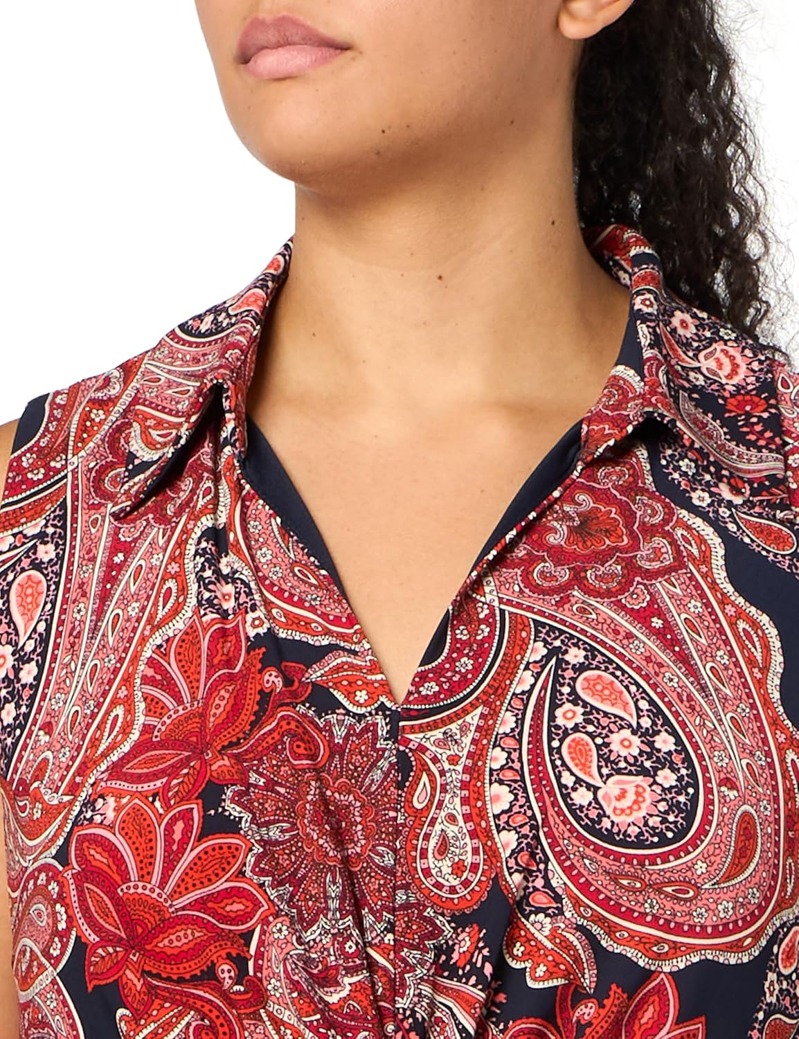 Tommy Hilfiger Womens Collared Twisted Waist Midi Dress - Image 3