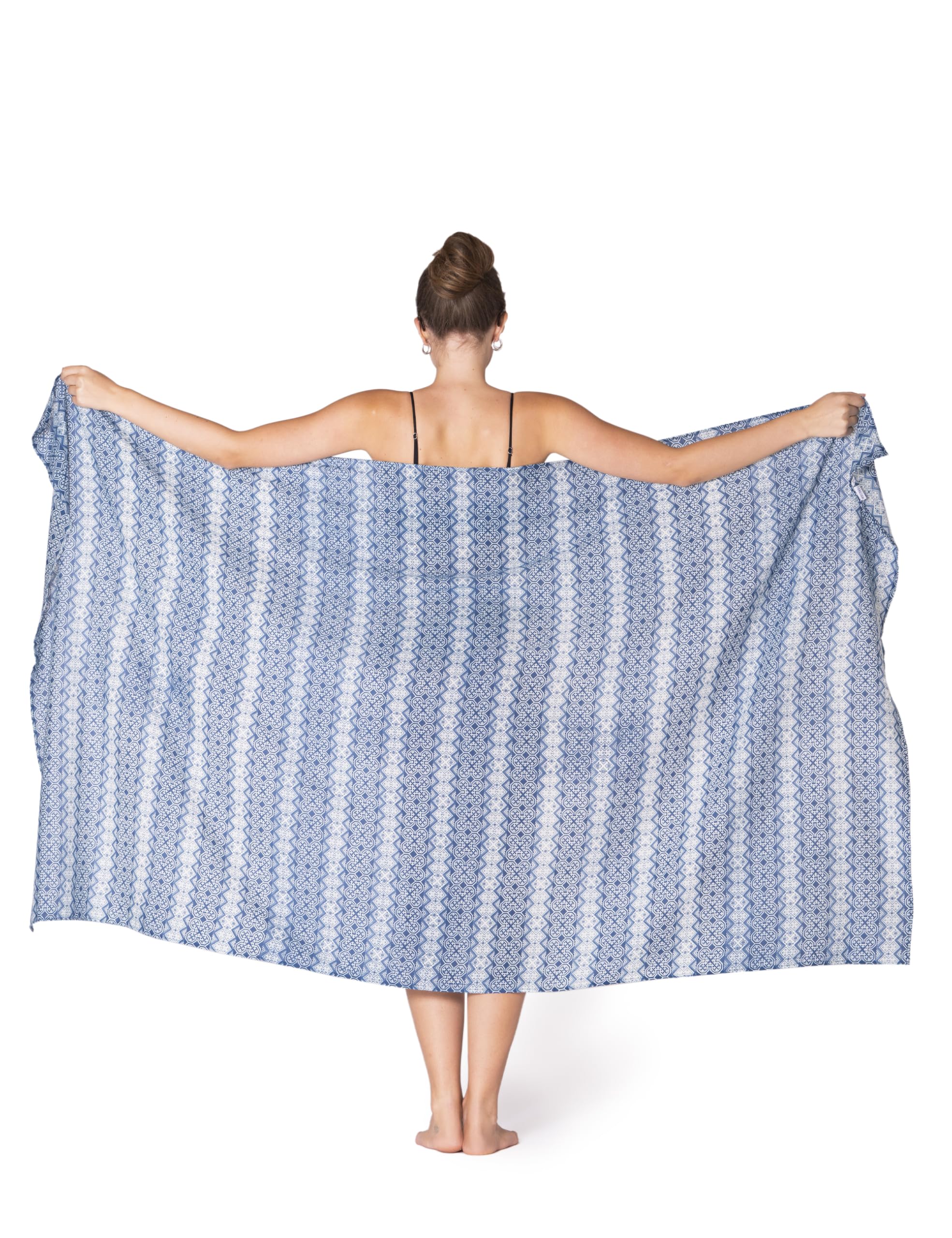 PANASIAM Sarong Indigo Mosaic, 188x100cm