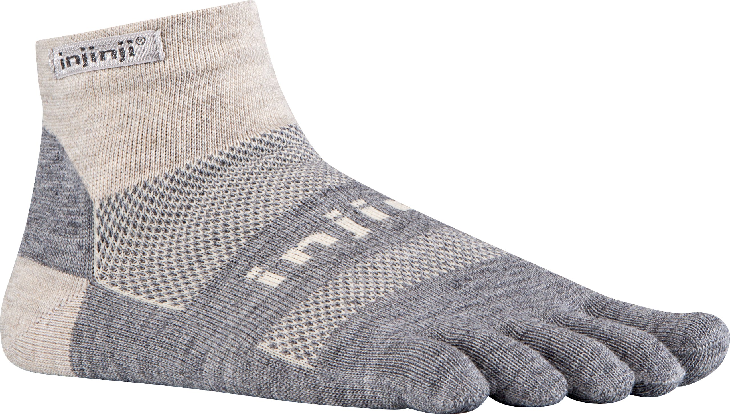 Injinji Men's Run Midweight Mini Crew Wool Toesocks