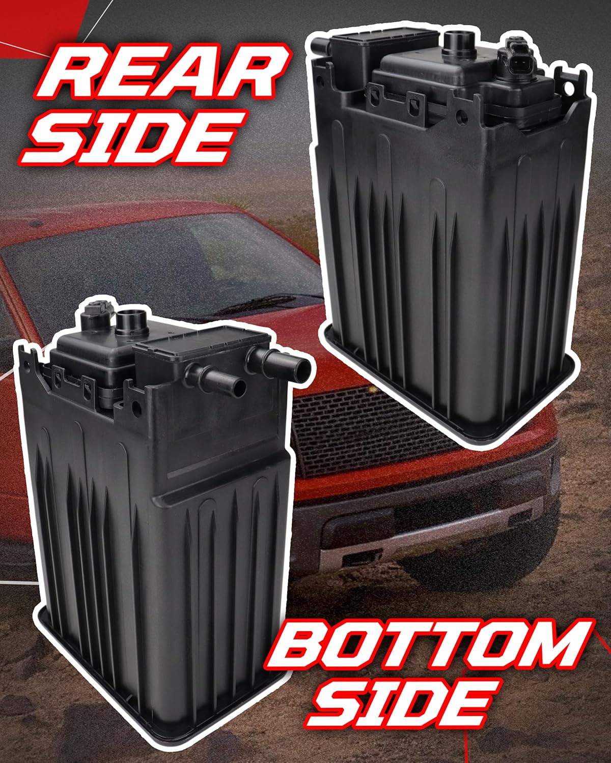 Evap Vapor Charcoal Canister Compatible with Ford F150 F250 F350 F450 F53 F550 E150 E250 E350 E450 Super Duty Lobo Econoline van wagon 2009 2010 2011 2012 2013 2014 2015 2016 2017 2018 2019 911-380