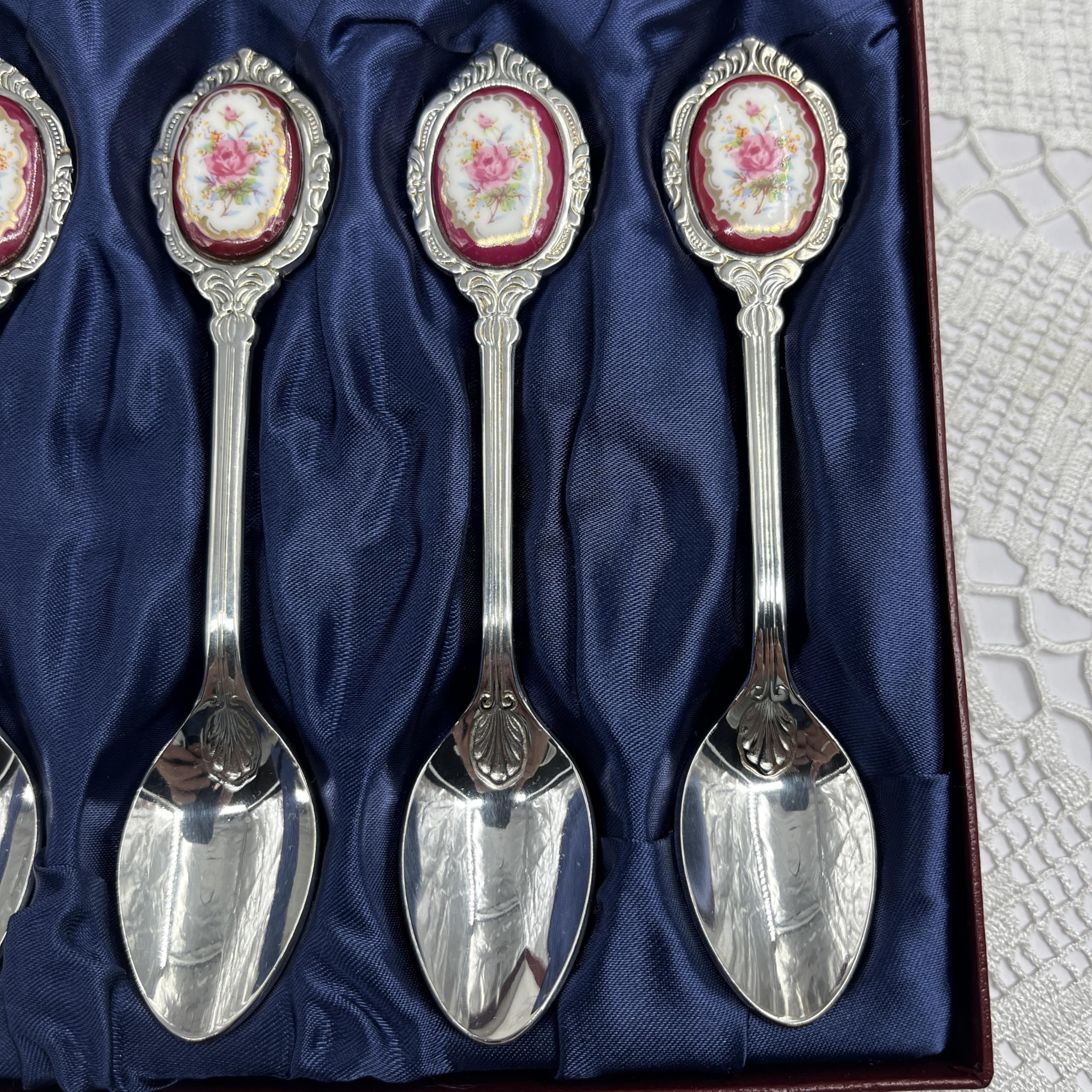 Lot de 6 cuillères à café en acier inoxydable - 13 cm de long
