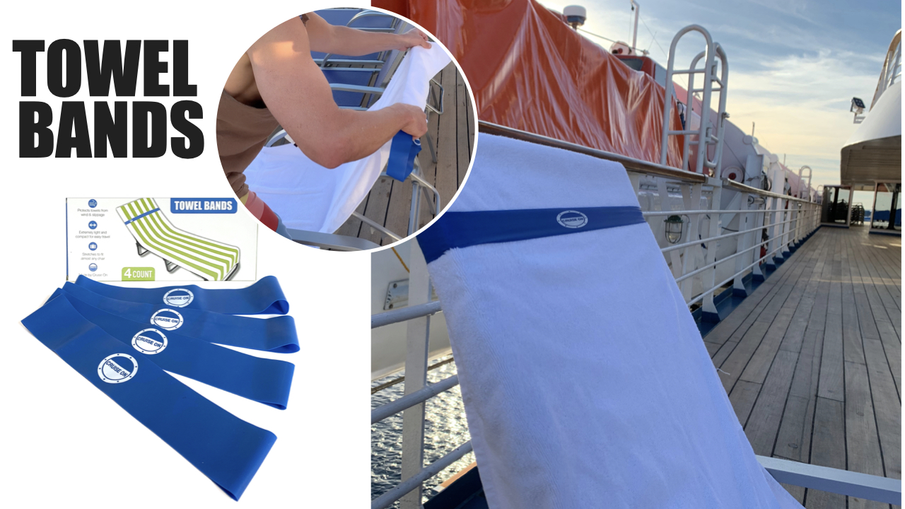 4Pcs Silicone Beach Towel Bands – Windproof Chair Clips For Pool & Cruise