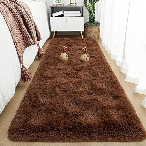 Miniatura 229 de Tepook - Alfombra súper suave y peluda para dormitorio, alfombras modernas peludas para niños para sala de estar, alfombra de felpa