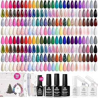 Beetles Gel Nail Polish Gift Set– Christmas Kaleidoscope 100 Vibrant Col...