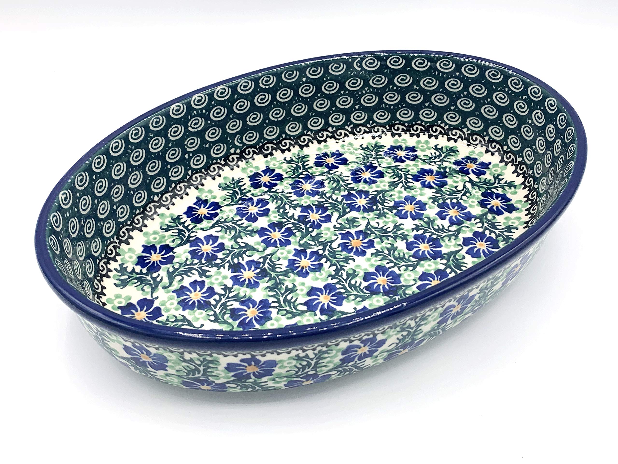 Ceramika ArtystycznaPolish Pottery 11" Oval Casserole Baking Dish
