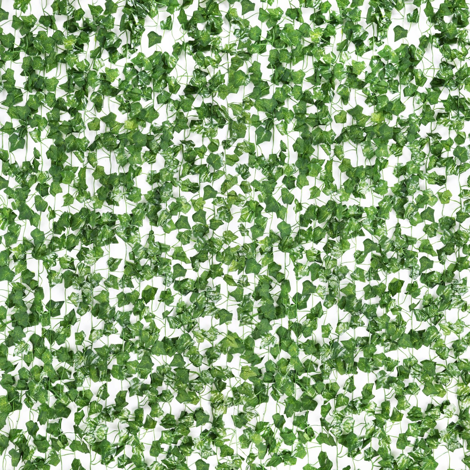 CEWOR Lot de 60 guirlandes de lierre artificielles de 120,7 m avec feuilles pour chambre à coucher, guirlande de lierre artificielle à suspendre pour décoration de chambre, mariage, décoration