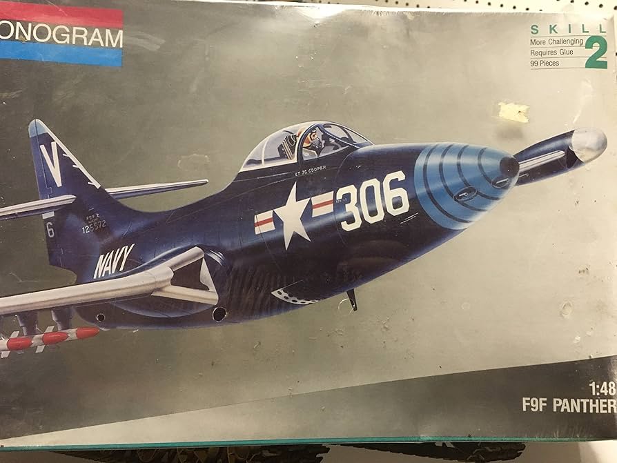 プラモデル完成機　1/48　F9F-3パンサー 戦後の猫族 グラマンのジェット戦闘機 Grumman Jet Cats