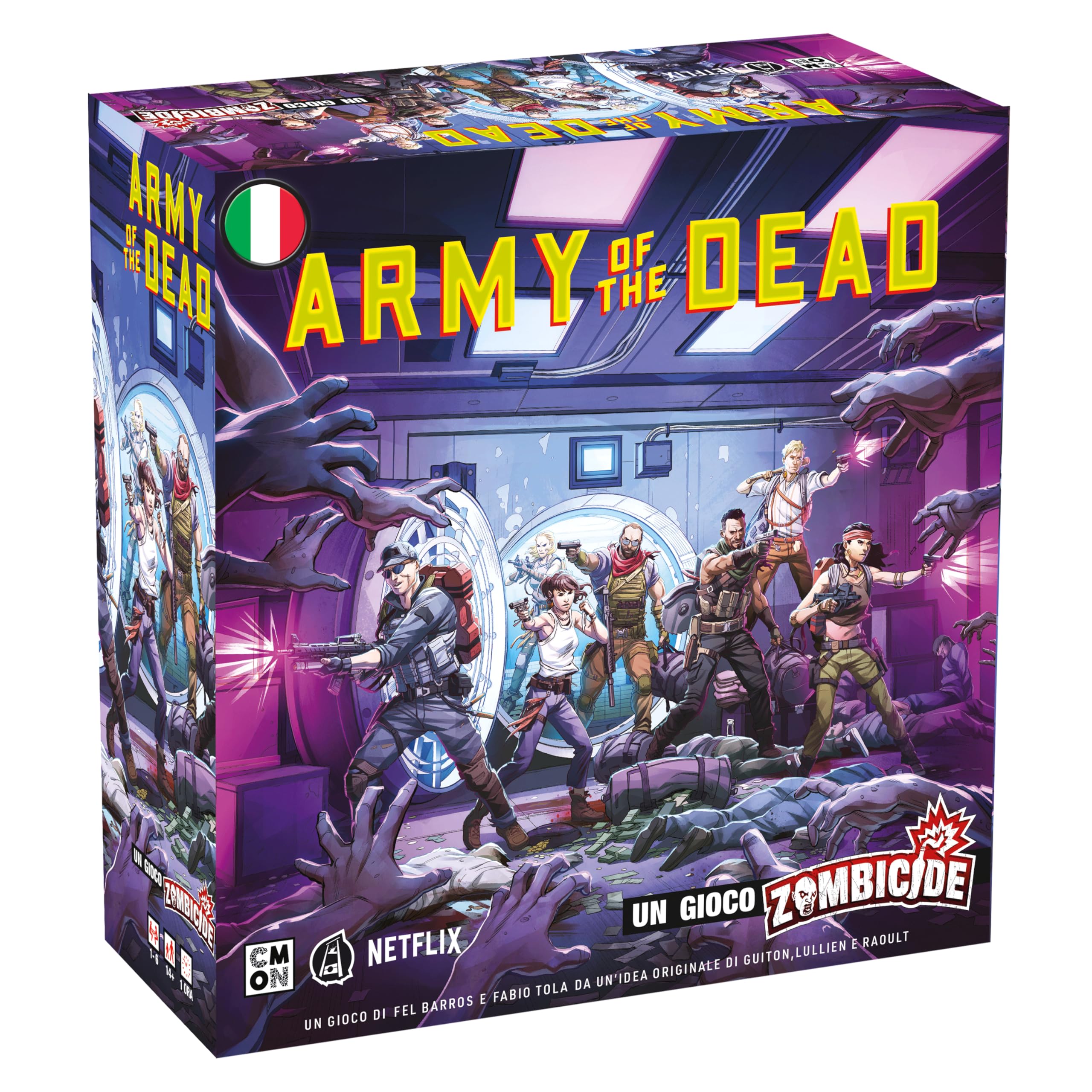 Asmodee: Zombicide Army of the Dead Board Game, 14+ Years, 1-6 Players, Italian Edition