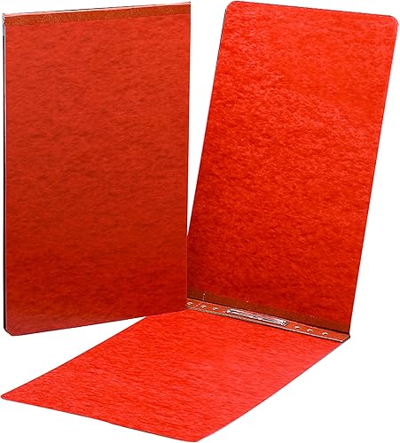 Smead PressGuard - Cubierta de informe, cierre superior de metal con compresor, capacidad de 2 pulgadas, tamaño legal, rojo, 25 por caja (81732)