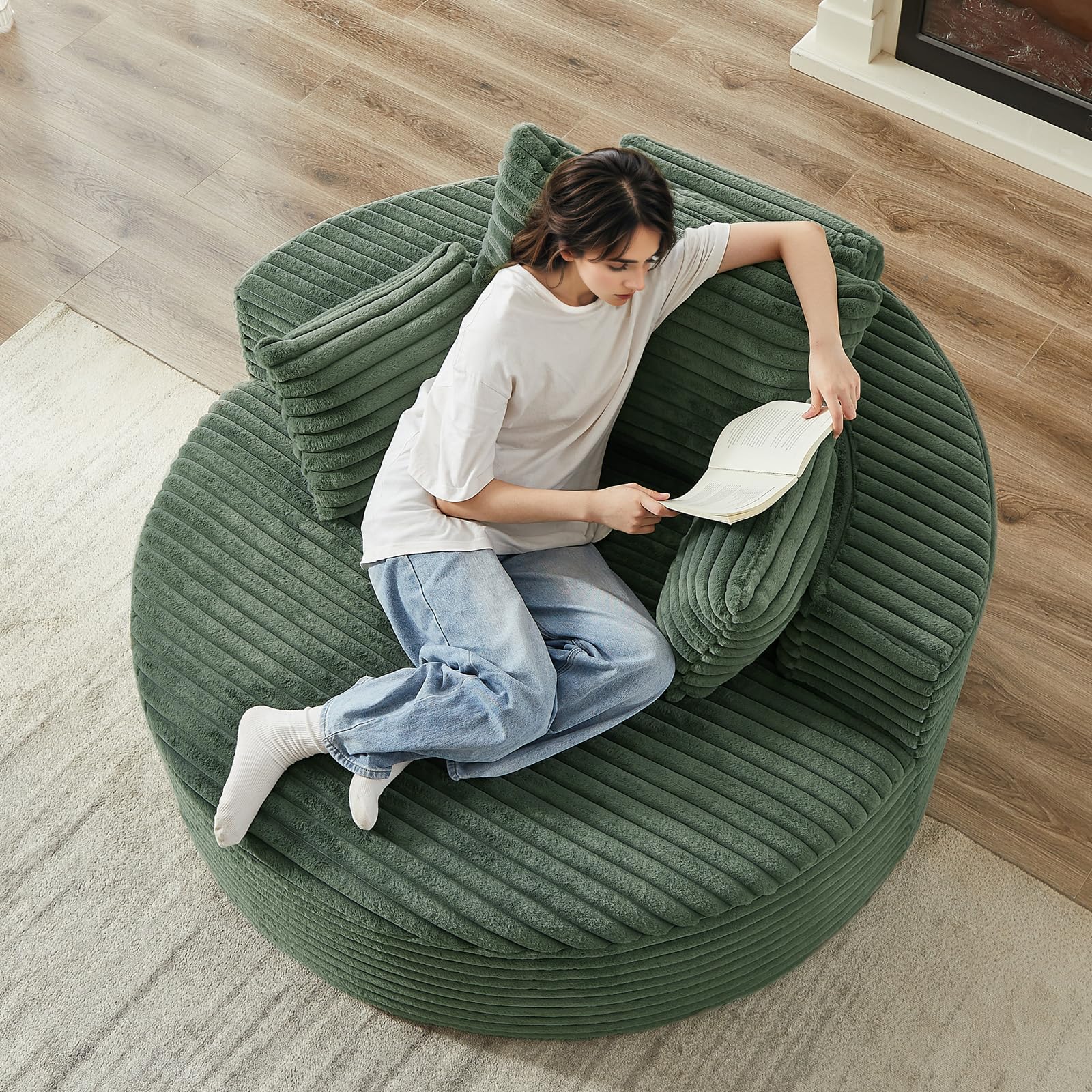 Large Circular Spinning Chair Big Round Swivel Chair Ashley Maxon
