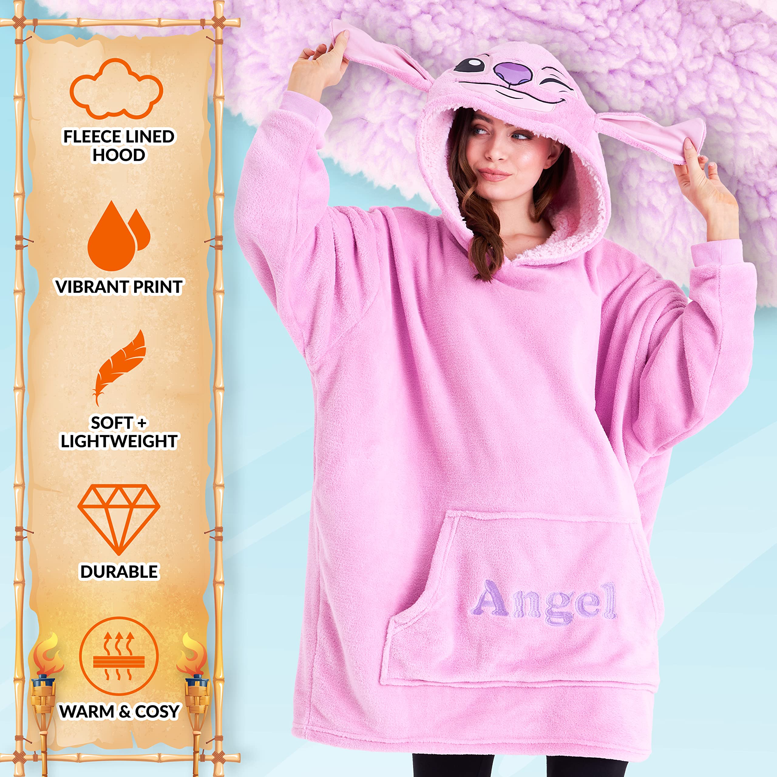 Amazon.com: Disney Stitch Blanket Hoodie for Women Teens  display picture 1