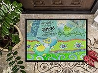 Vista 306 de Caroline's Treasures PJC1117JMAT - Felpudo para puerta delantera de 24 x 36 pulgadas, tapete antideslizante lavable de pelo bajo, 24 x 36 pulgadas