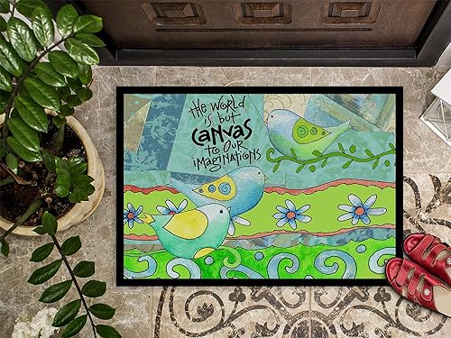 Miniatura 306 de Caroline's Treasures PJC1117JMAT - Felpudo para puerta delantera de 24 x 36 pulgadas, tapete antideslizante lavable de pelo bajo, 24 x 36 pulgadas