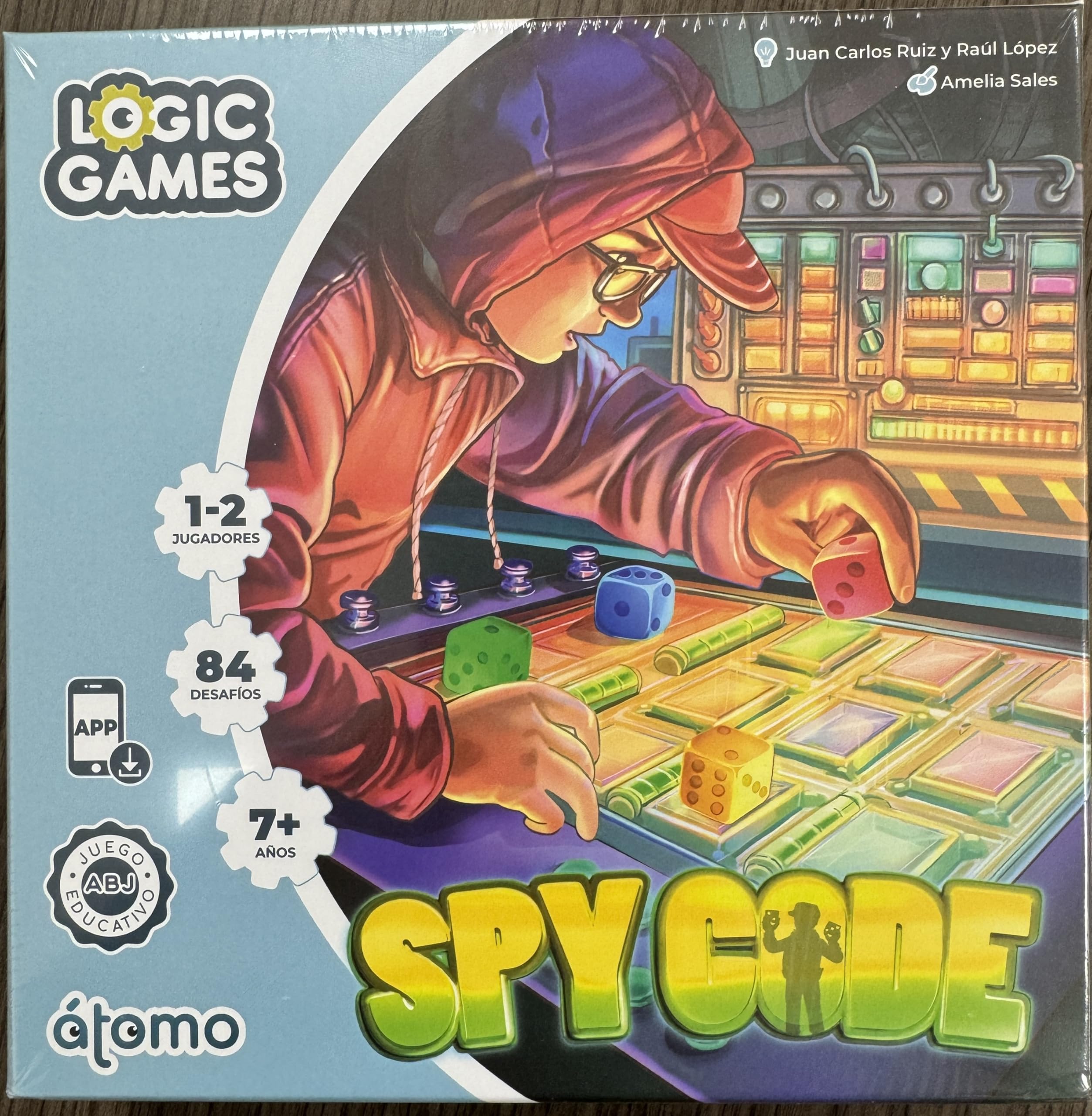 Spy Code Logic Game Logic Game - Game for 1 Player Ages 7+ - Game for Reasoning, Logic, Attention and Mental Calculation