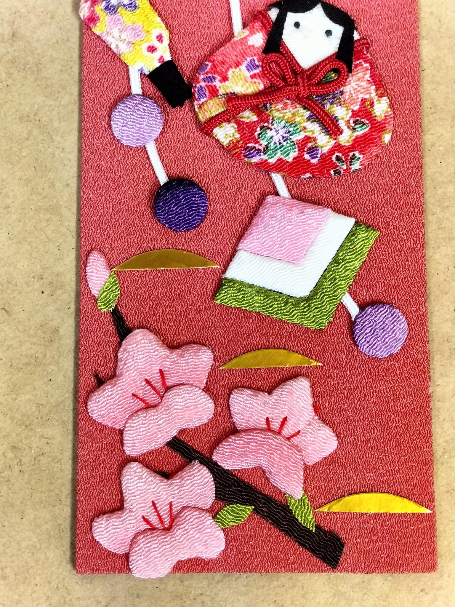 Amazon | 風物短冊「3月吊り雛飾りで桃の節句」 ちりめん手芸キット