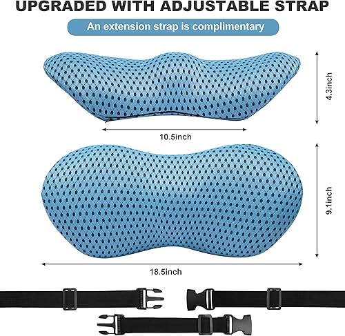 Miniatura 4 de POTTER'S LOVE Almohada de apoyo lumbar, soporte ergonómico de espuma viscoelástica para la espalda, cojín de alivio del dolor de espalda baja,