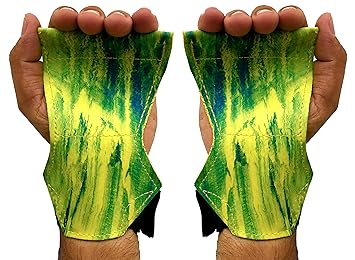 Kobo Exercise Weight Lifting Rubber Grippy Hand Protector Padded for Cross & Functional Training with Wrist Support - image, photos