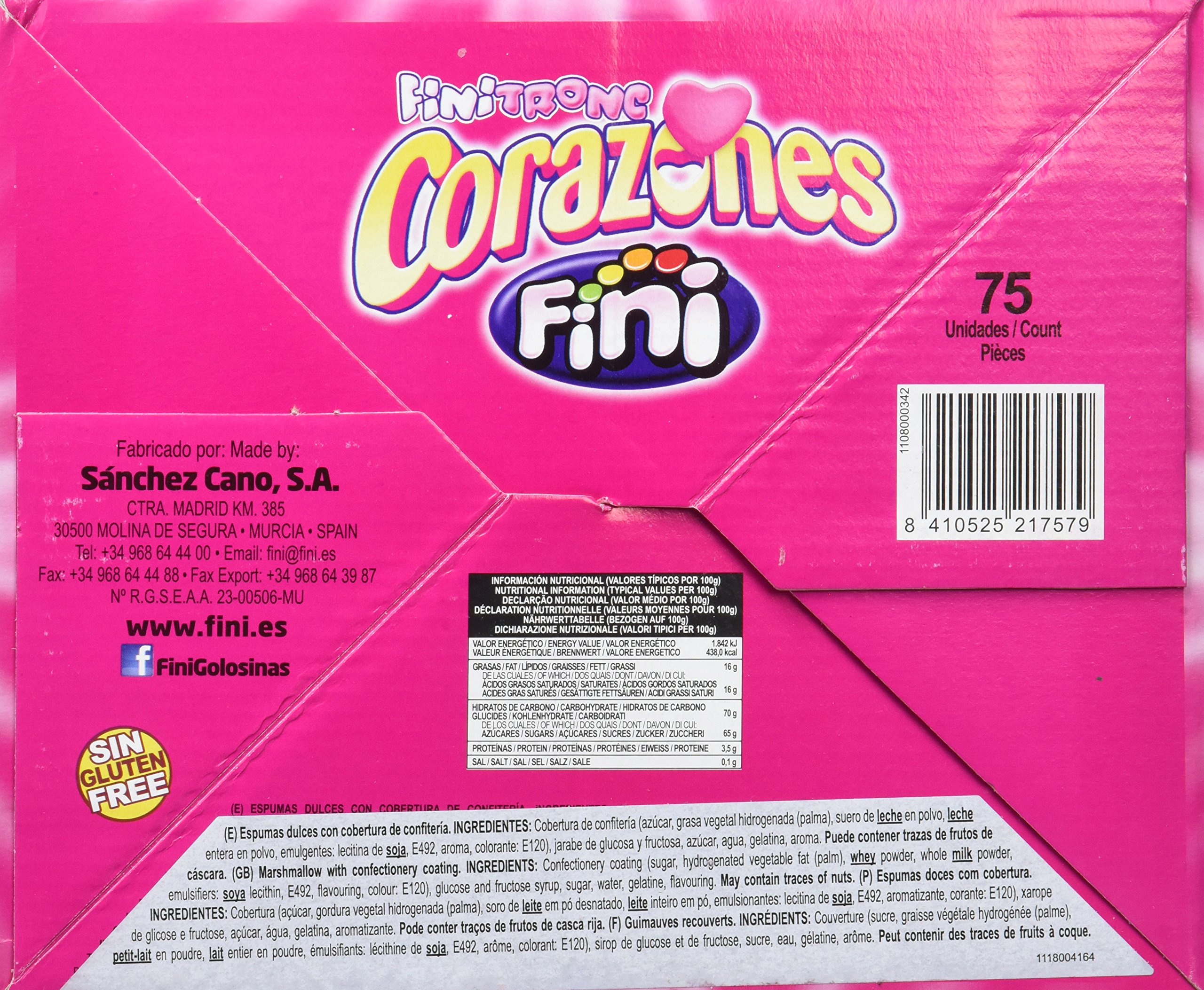 Fini Marshmallow Cubierto de Choco Sabor Fresa 730 gr
