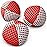 speevers Juggling Balls for Beginners and Professionals Set of 3, 14 Colors Available, 2 Layers of Net and Carry Case, Xballs Juggling Balls (Red - White, 3.9 oz)