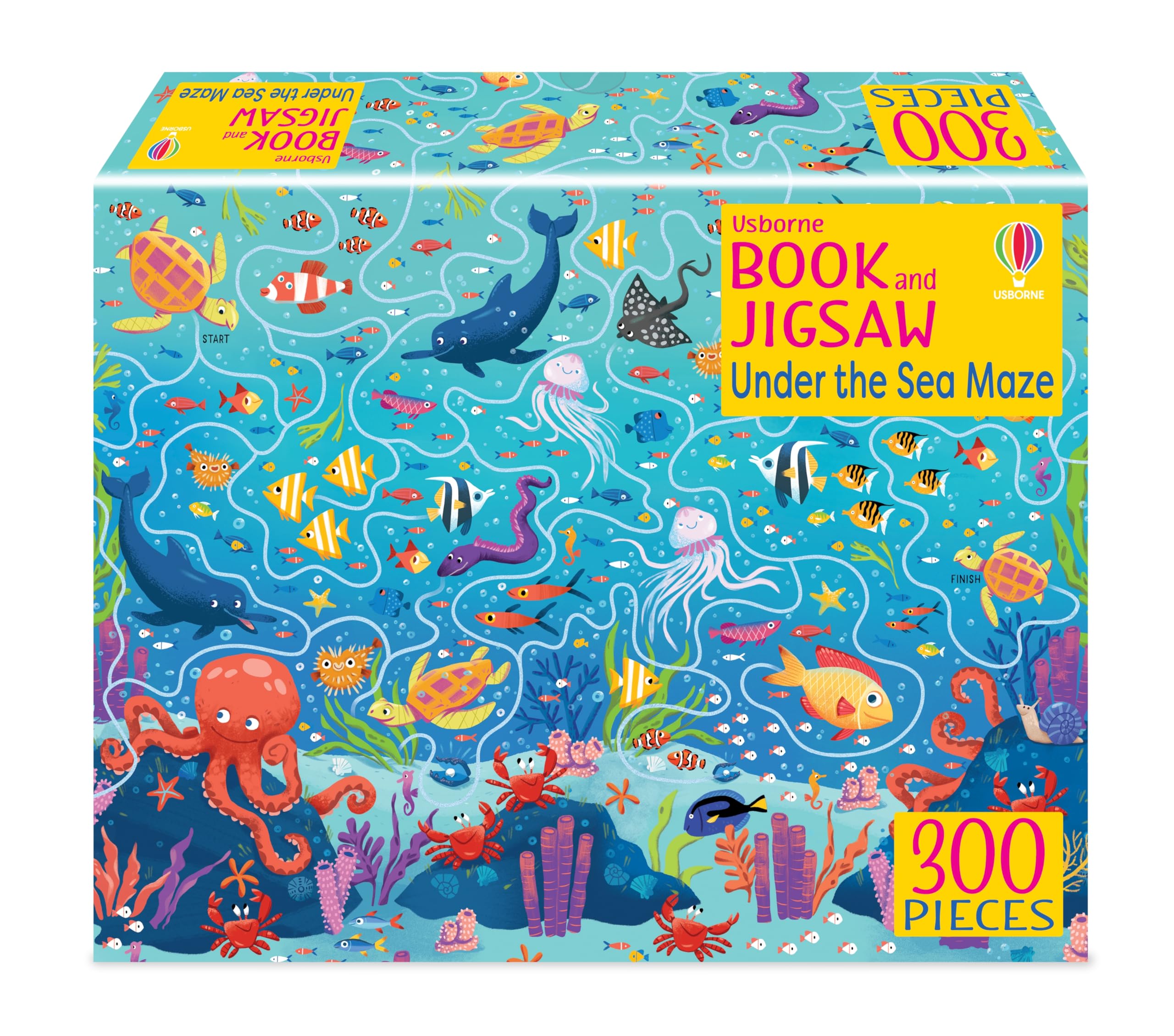 Usborne Book and Jigsaw Under the Sea Maze by Sam Smith (Paperback Book)