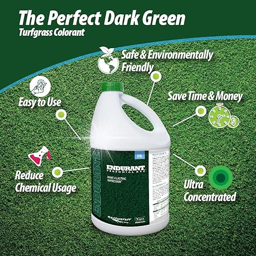 Miniatura 5 de Endurant Colorantes para césped  Aerosol Fairway sobre césped verde  Revive patios secos y parchados  Tono de césped oscuro  Fácil de usar, tinte