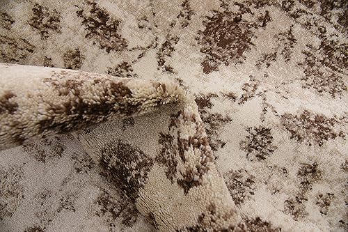 Miniatura 11 de Unique Loom Rushmore Collection - Alfombra de área texturizada tono sobre tono blanco con diseño tradicional clásico (3 pies x 9 pies 10 pies, color