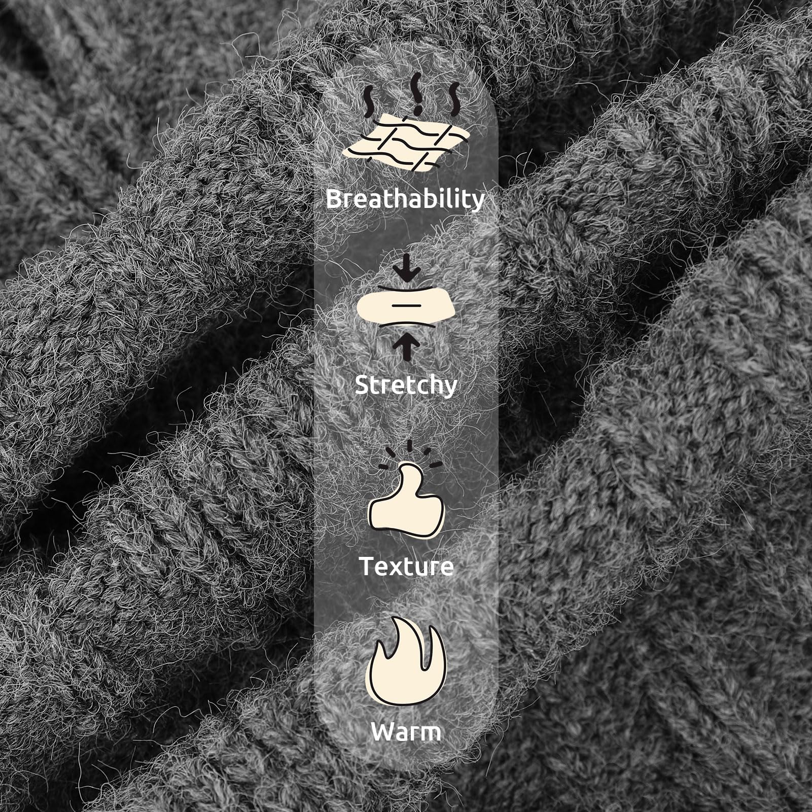 Queenmore Hundepullover mittelgroße Hunde, warm und bequem, Stretch Strickpullover für Dackel, Bichon Frisé, Mops, Jack Russell Terrier, Greyhound, Boston Terrier (Grau, M)