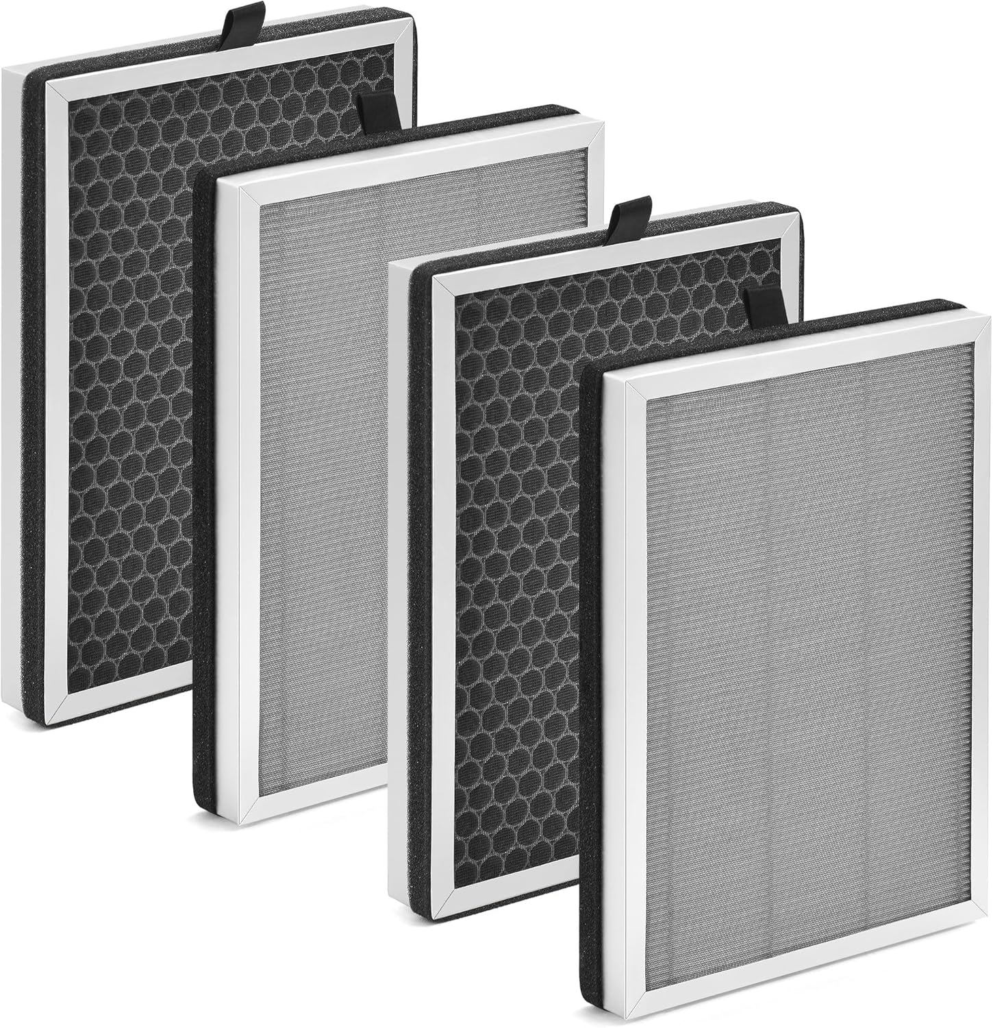 JF 260 Replacement Filter Compatible with Jafanda Air Puri-fier Filter JF260, 3-Stage Filtration with H13 HEPA and Activate Carbon, Fit for Part# JF260-RF, 4-Pack