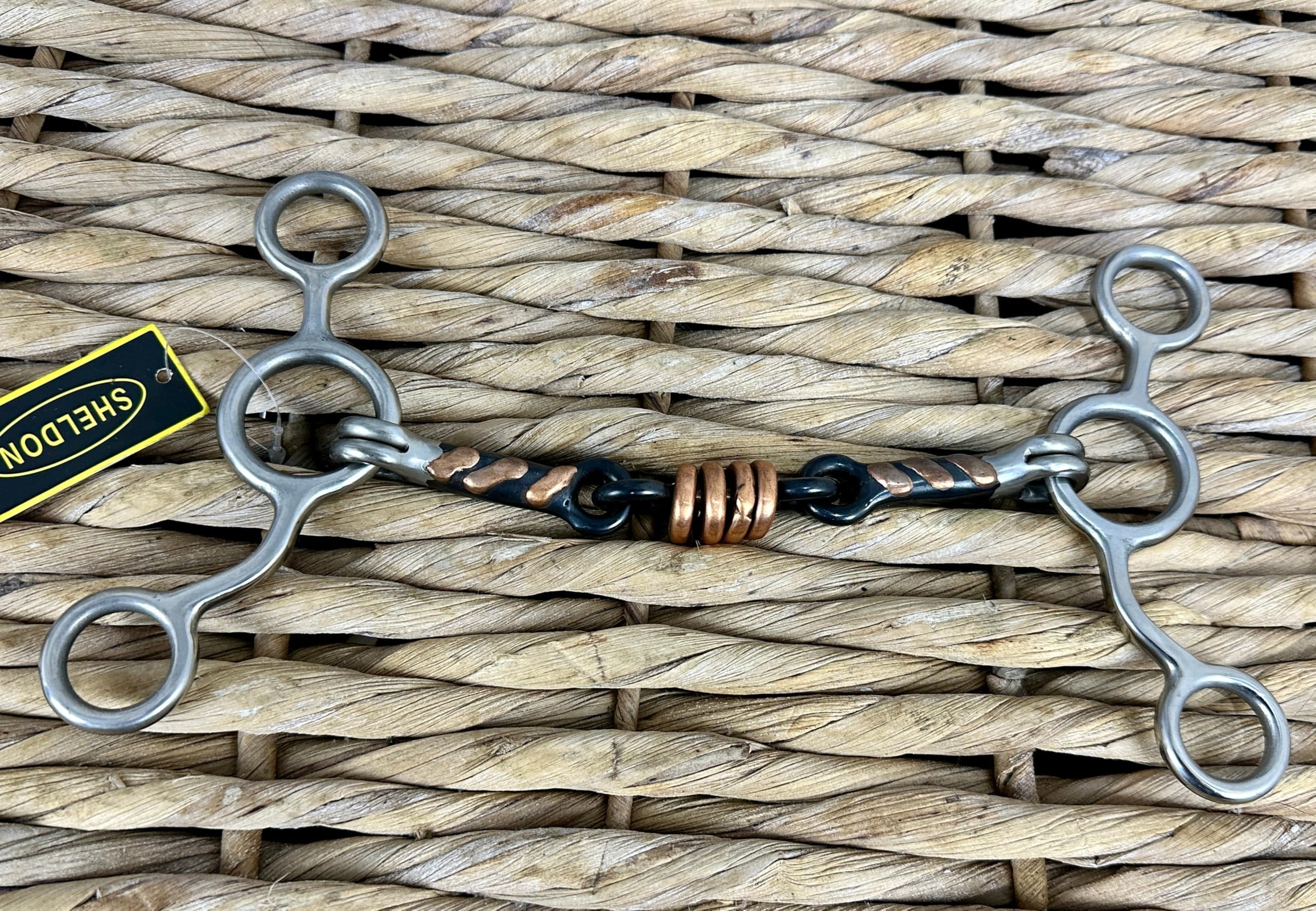 Tom Thumb Gag Bit - Sweet Iron with Copper Rollers - 4 1/2-6” 11.5cm/4 1/2”