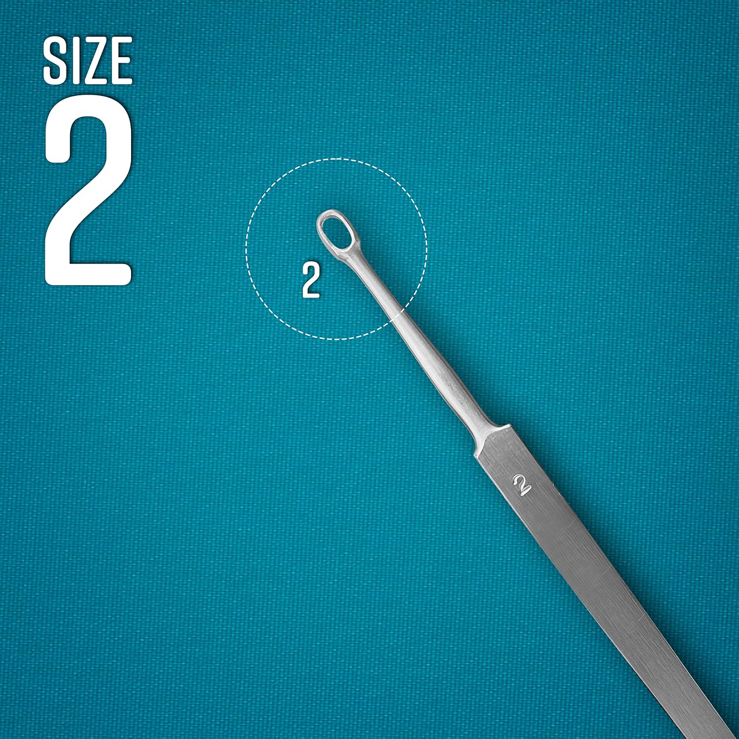 SURGICAL ONLINE 6 Pcs Set Fox Dermal Curettes Surgical ENT Medical Instruments 1, 2, 3, 4, 5, 6 mm