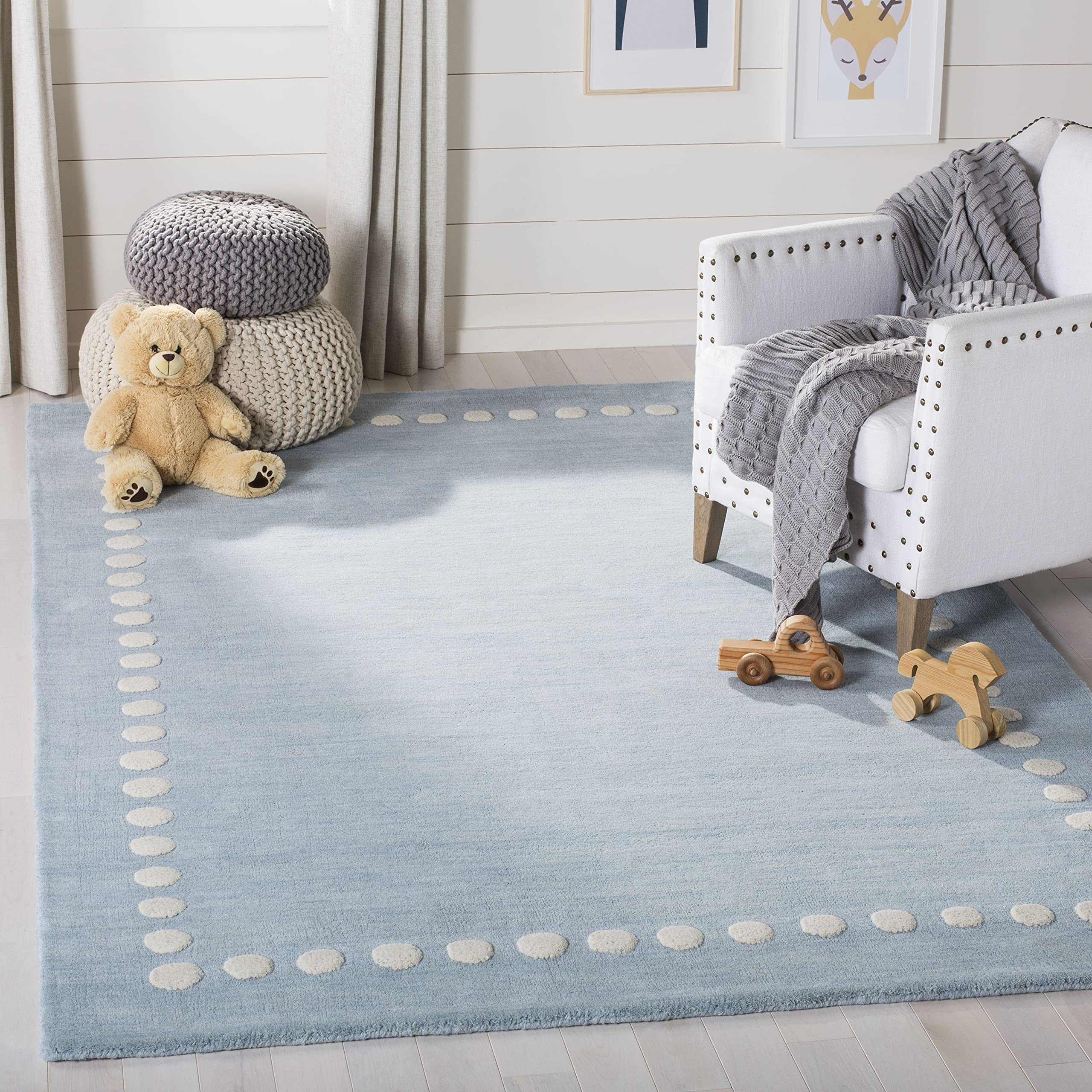 Safavieh Läufer Aus Polypropylen – Slate Blue, 2'5,1 Cm X 8', Weich Und Fusselfrei