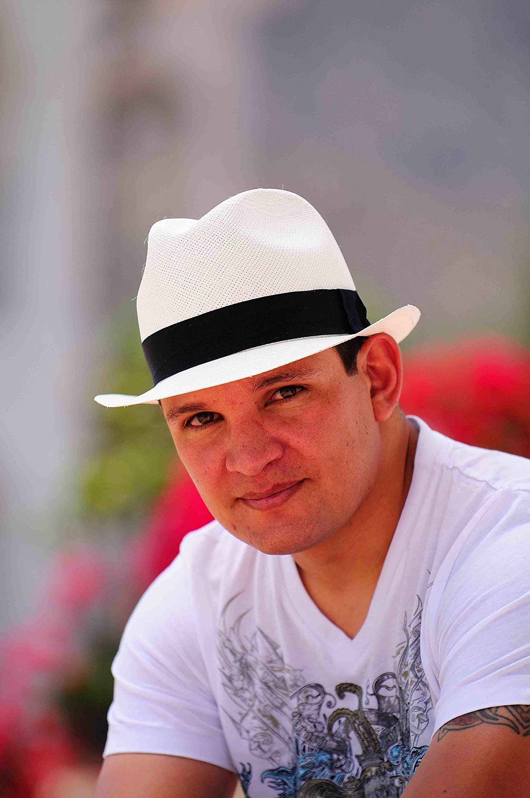 Gamboa Originale Cappello Panama di Paglia per Uomo e Donna Cappelli Borsalino da Sole Protezione Solare UPF 50+