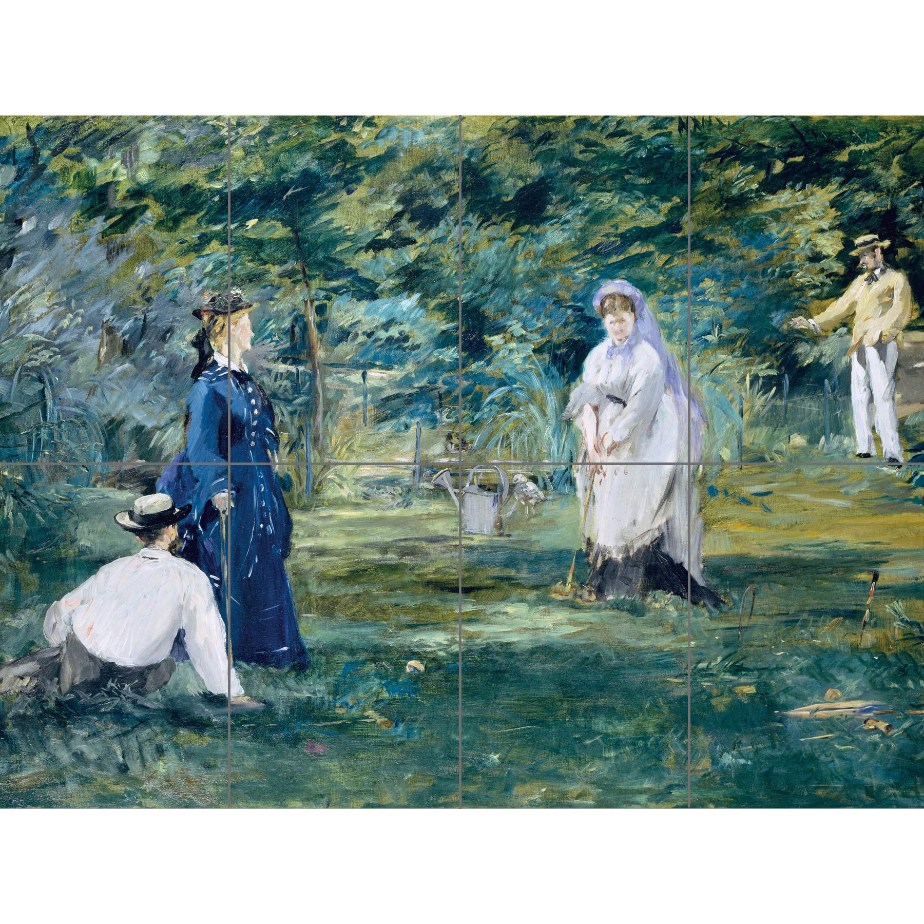 Artery8 Edouard Manet A Game Of Croquet XL Giant Panel Poster (8 Sections)
