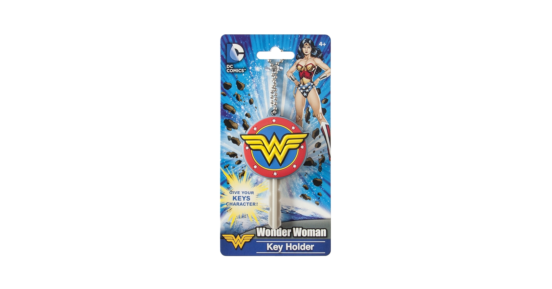 Amazon.com: DC Wonder Woman Logo Soft Touch PVC Key Holder : Toys