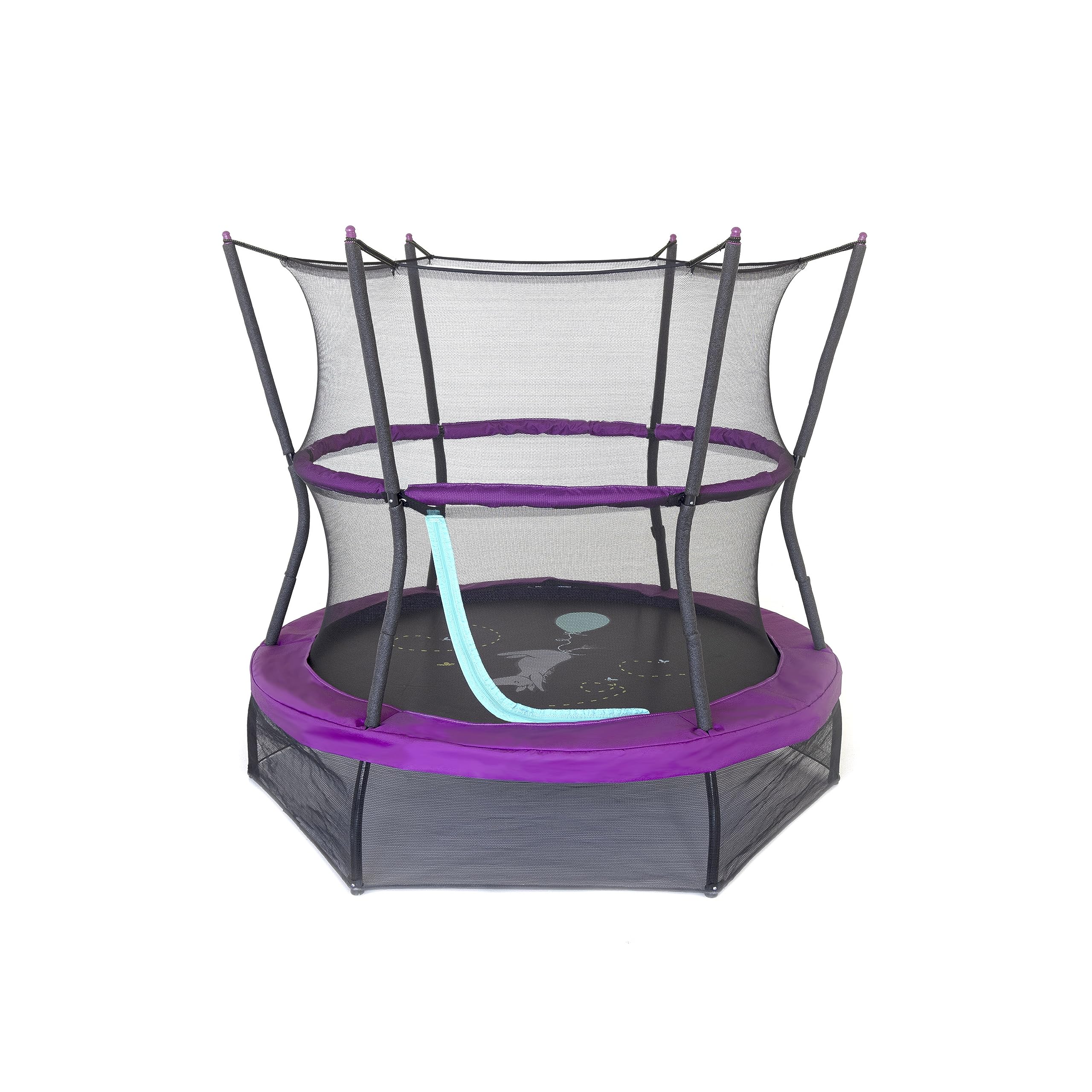 Skywalker Trampoline for Kids and Toddlers - Eeyore Winnie The Pooh Toddler Trampoline Net Enclosure, Mini Kids Trampoline for Toddlers, Outdoor or Indoor Trampoline for Kids up to 100LB