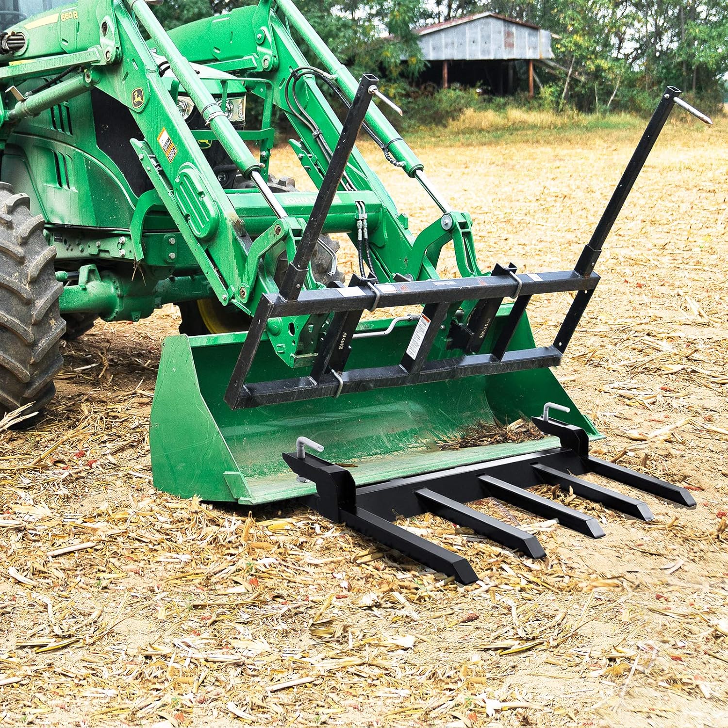 VEVOR Debris Forks for 48 Bucket, Clampon Forks for Tractor 2500LBS Loading Capacity, Tractor