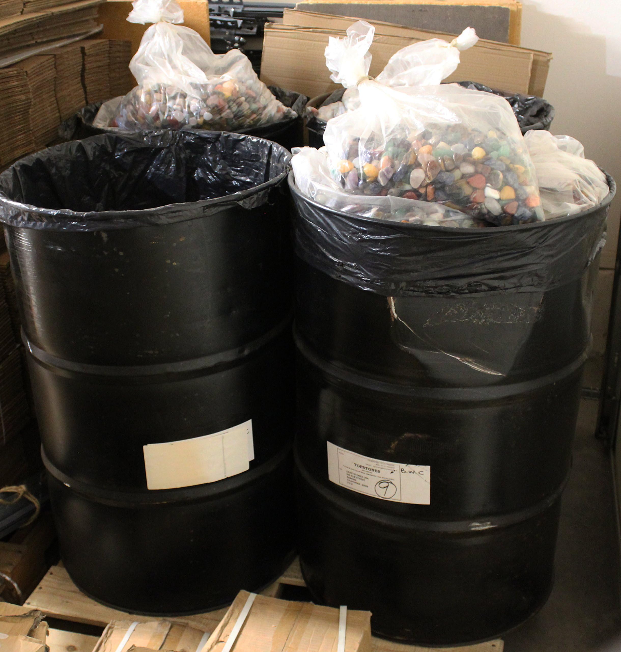 40 Lbs Bulk Mixed Tumbled Stones Wholesale Resell Gemstone Crystal Tumble Mix