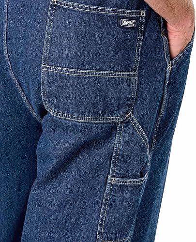 Vista 3 de Berne Overol con peto lavado adoquín para hombre