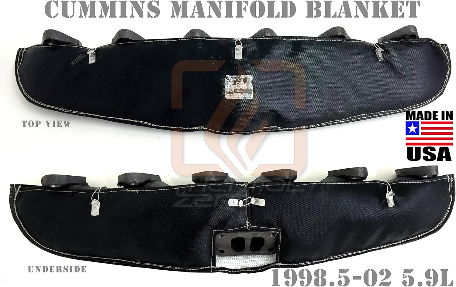 Thermal Zero MB9902CDB Black Turbo Manifold Insulation