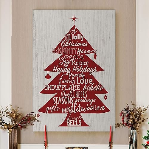 Miniatura 3 de Renditions Gallery Holly Jolly Tree' de Daniela Santiago Gallery - Lienzo decorativo para pared, 24 x 32 pulgadas, WC16-IHXMAS32-R