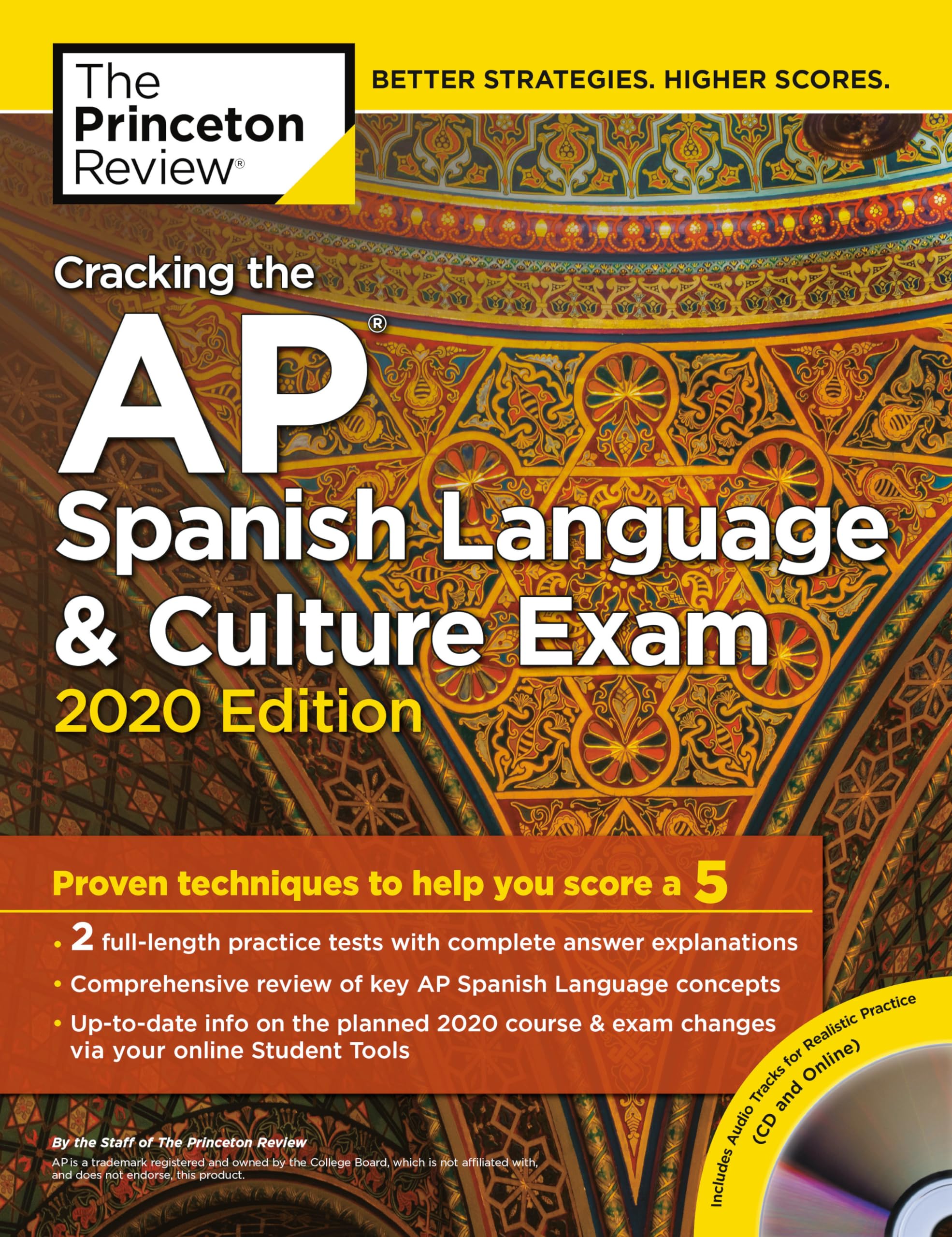 Cracking the AP Spanish Language & Culture Exam with Audio CD, 2020 Edition: Practice Tests & Proven Techniques to Help You Score a 5 (College Test Preparation)
