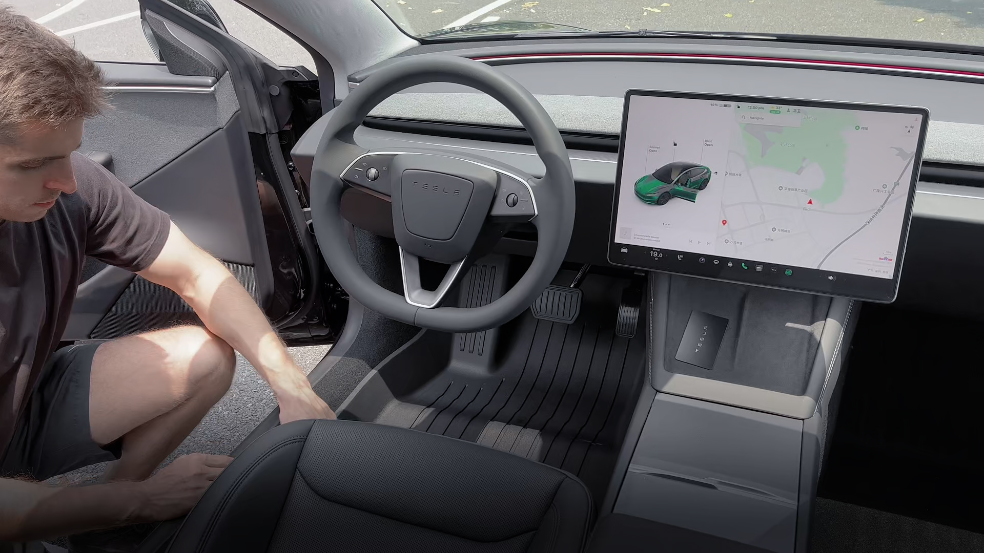 Tappetini Auto Tesla Model 3 2024-2025 - 3D Impermeabili 3 Strati | Set 3 Pezzi - Foto 7