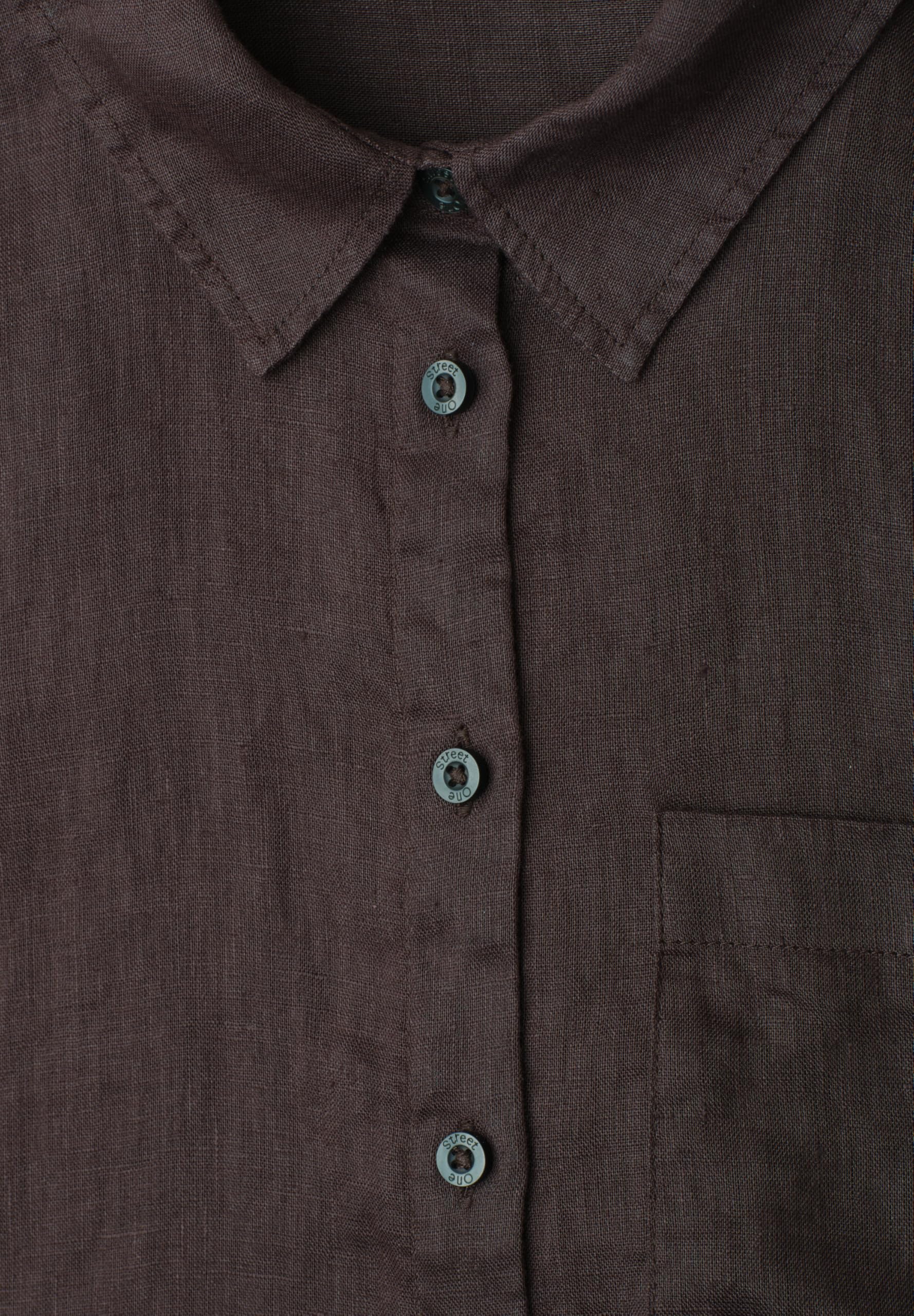 Street One 3/4-Arm Hemdbluse aus Leinen