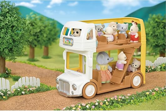 Calico Critters - Nursery Double Decker Bus - Baby Doll Nursery
